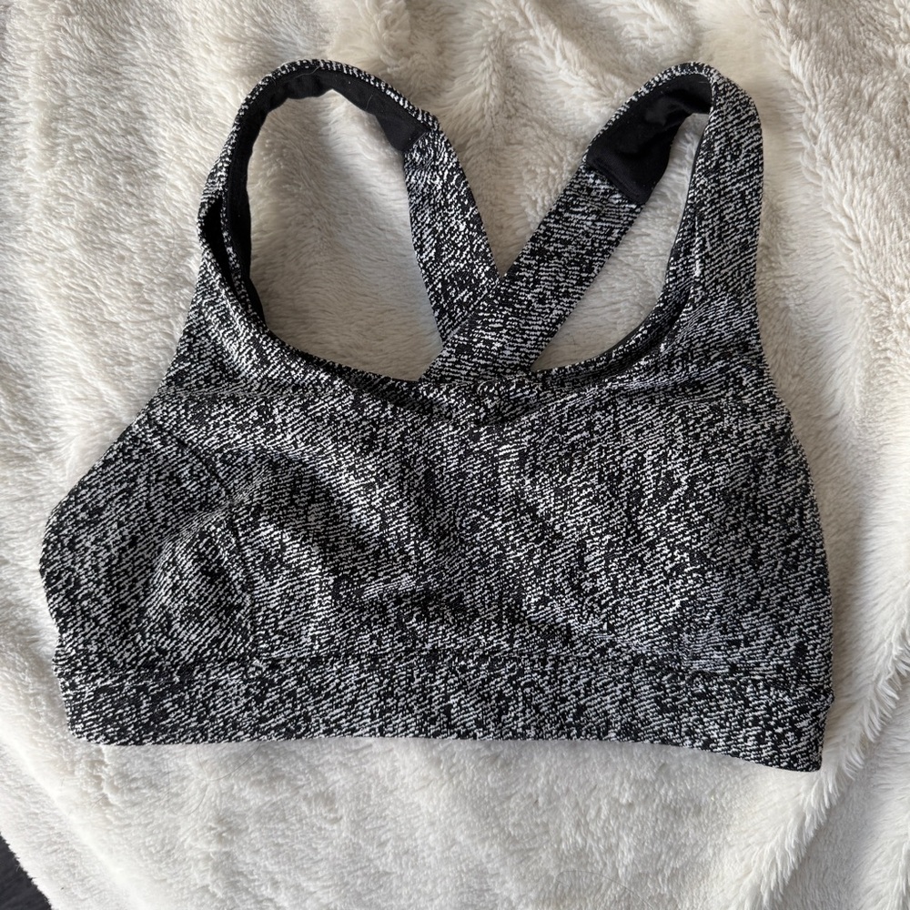 Women's Black and Gray lululemon Sports Bra